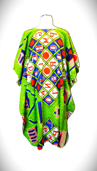 Green African dress